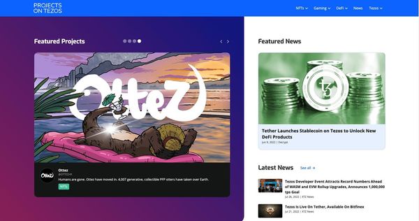 ProjectsOnTezos.com - a Valuable Resource for Tezonians image 1
