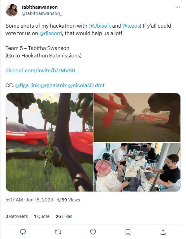 Immerse Yourself: A Peek Inside Tezos and Ubisoft's HackXArt Hackathon, image 7