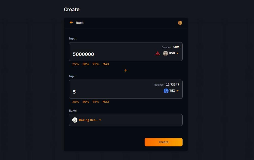 How To Create a Liquidity Pool For Any Token On Tezos., image 6